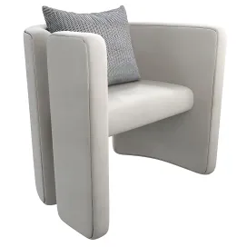 Armchair con white